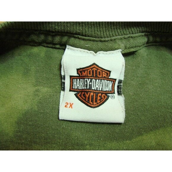 Harley Davidson Sleeveless Cut Off T-Shirt Size 2X Pacific Pearl Harbor Honolulu - Picture 8 of 12